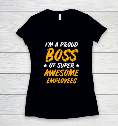 Boss Day Employee Appreciation Office Women's V-Neck T-Shirt