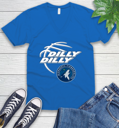 NBA Minnesota Timberwolves Dilly Dilly Basketball Sports V-Neck T-Shirt 6