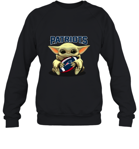 Baby Yoda Loves The New England Patriots Star Wars NFL Sweatshirt