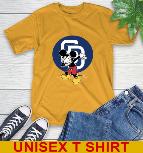 San Diego Padres MLB Baseball Dabbing Mickey Disney Sports T-Shirt 3