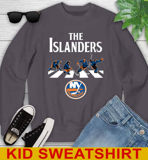 NHL Hockey New York Islanders The Beatles Rock Band Shirt Youth Sweatshirt 5