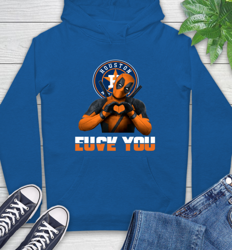 MLB Houston Astros Deadpool Love You Fuck You Baseball Sports Hoodie 9