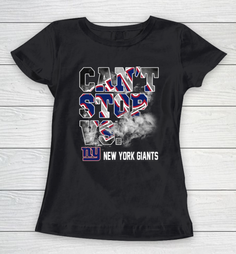 NFL New York Giants Can't Stop Vs Women's T-Shirt