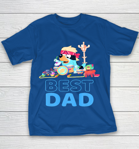 Bluey Best Dad Matching Family For Lover Youth T-Shirt 6