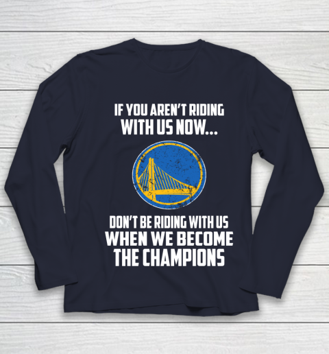 NBA Golden State Warriors Basketball We Become The Champions Youth Long Sleeve 2