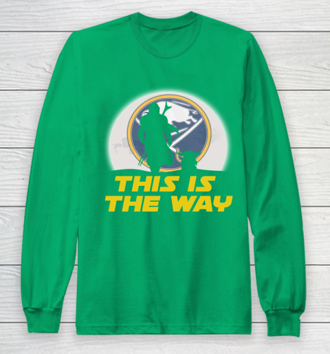 Buffalo Sabres NHL Ice Hockey Star Wars Yoda And Mandalorian This Is The Way Long Sleeve T-Shirt 4