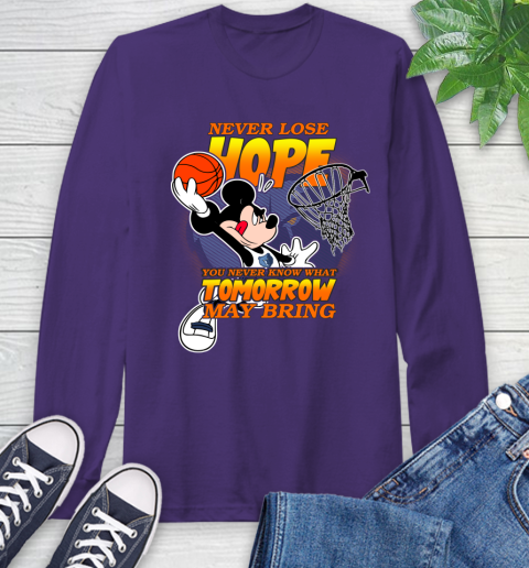 Memphis Grizzlies NBA Basketball Mickey Disney Never Lose Hope Long Sleeve T-Shirt 5