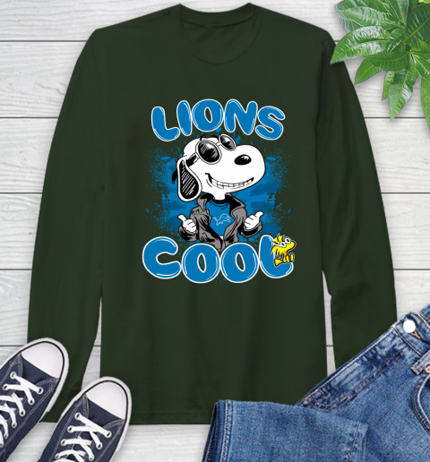 NFL Football Detroit Lions Cool Snoopy Shirt Long Sleeve T-Shirt 6