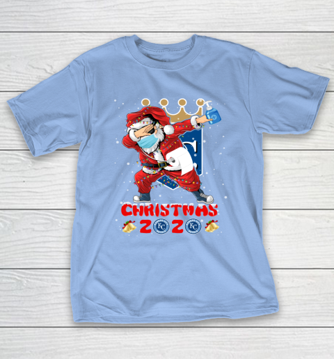 Kansas City Royals Funny Santa Claus Dabbing Christmas 2020 MLB T-Shirt 10