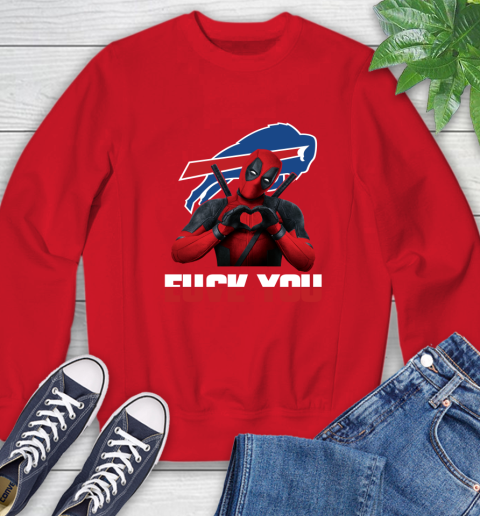 NHL Buffalo Bills Deadpool Love You Fuck You Football Sports Sweatshirt 10