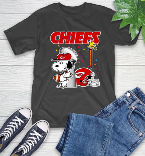 Kansas City Chiefs Champions Super Bowl 2020 Snoopy Middle Finger Shirt
