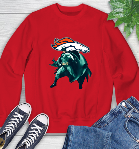 NFL Batman Football Sports Denver Broncos Sweatshirt 10