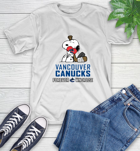 NHL The Peanuts Movie Snoopy Forever Win Or Lose Hockey Vancouver Canucks