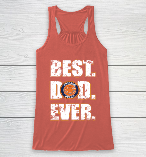 NFL Chicago Bears Football Best Dad Ever Family Shirt Racerback Tank 3