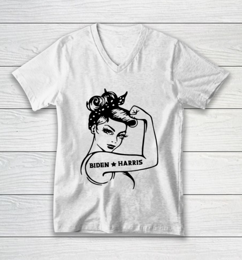 Biden Harris 2020  Joe Biden Kamala Harris Girl Empowerment V-Neck T-Shirt