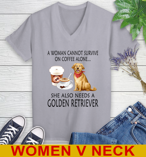 Women cannot survive on coffee alone she also need a GOLDEN tshirt 62
