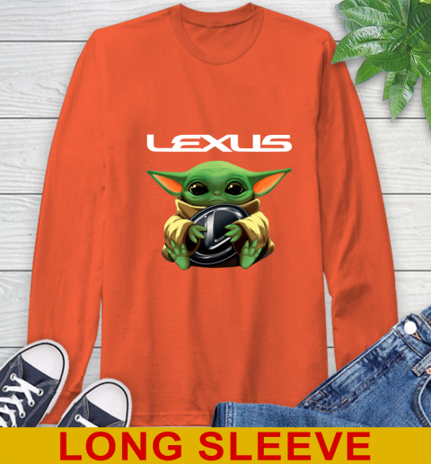 Star Wars Baby Yoda Hugs Lexus Car Shirt 58