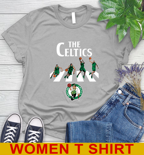 NBA Basketball Boston Celtics The Beatles Rock Band Shirt Women's