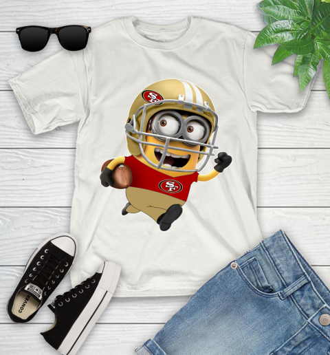 NFL San Francisco 49ers Minions Disney Football Sports Youth T-Shirt
