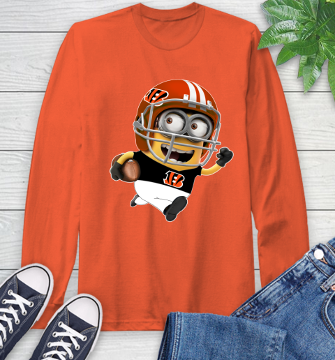 NFL Cincinnati Bengals Minions Disney Football Sports Long Sleeve T-Shirt 5