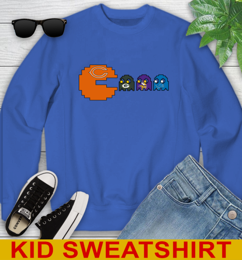Chicago Bears NFL Football Pac Man Champion Youth Sweatshirt 7