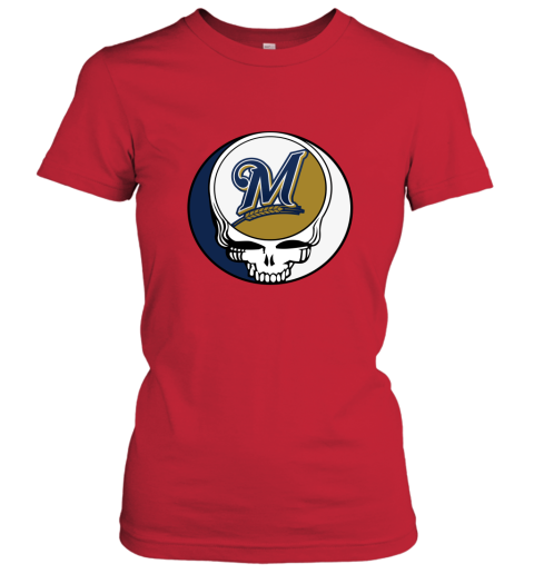 Milwaukee Brewers The Grateful Dead Baseball MLB Mashup Women's T