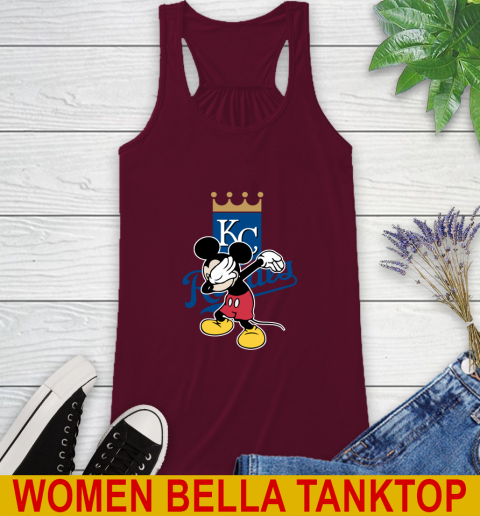Kansas City Royals MLB Baseball Dabbing Mickey Disney Sports Racerback Tank 3