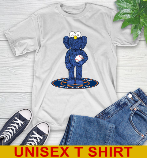 MLB Baseball Houston Astros Kaws Bff Blue Figure Shirt T-Shirt