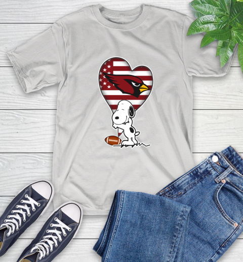 Arizona Cardinals NFL Football The Peanuts Movie Adorable Snoopy T-Shirt
