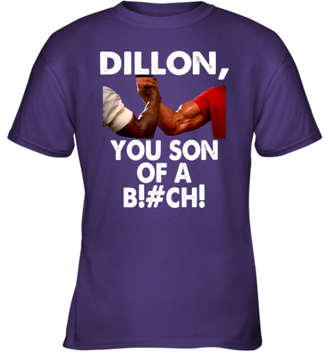47na dillon you son of a bitch predator epic handshake shirts youth t shirt 26 front purple