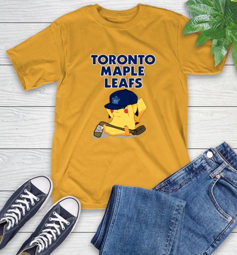NHL Pikachu Hockey Sports Toronto Maple Leafs T-Shirt 3
