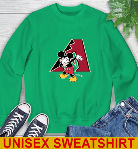 Arizona Diamondbacks MLB Baseball Dabbing Mickey Disney Sports Sweatshirt 6