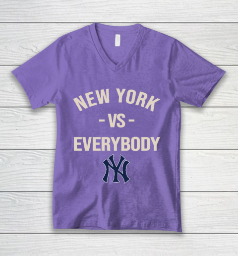 New York Yankees Vs Everybody V-Neck T-Shirt 8