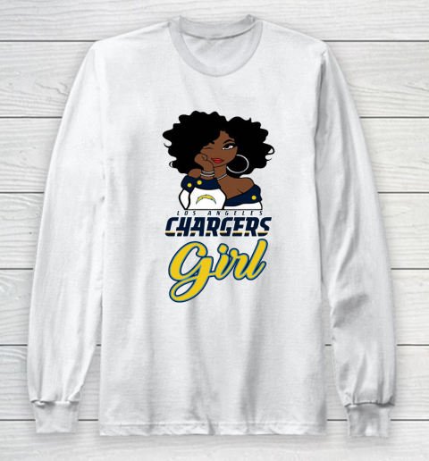 Los Angeles Chargers Girl NFL Long Sleeve T-Shirt 2