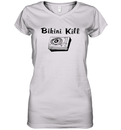 Bikini Kill Shirt Leave The World Behind Ethan Hawkes Bikini Kill Women's V-Neck T-Shirt
