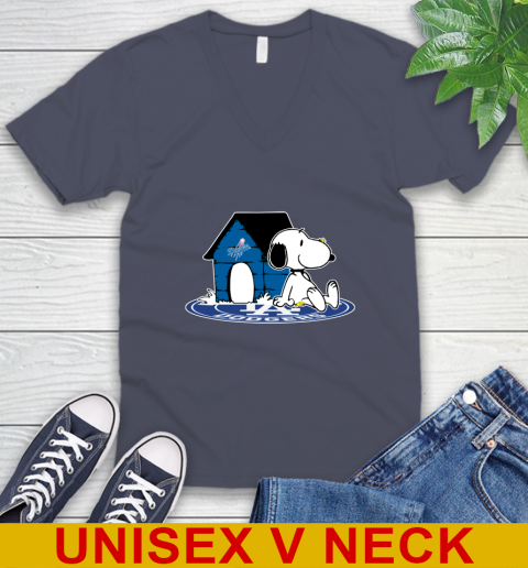 MLB Baseball Los Angeles Dodgers Snoopy The Peanuts Movie Shirt V-Neck T-Shirt 8