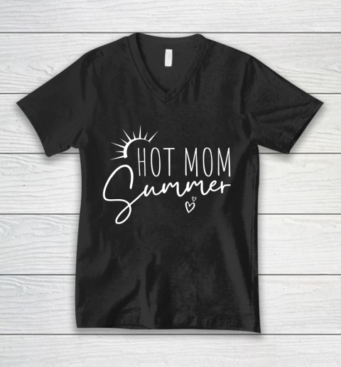 Hot Mom Summer Tee Hot Girl Summer V-Neck T-Shirt
