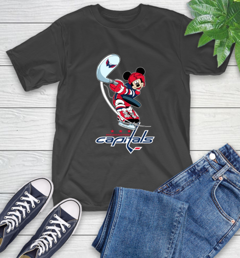 NHL Hockey Washington Capitals Cheerful Mickey Mouse Shirt T-Shirt