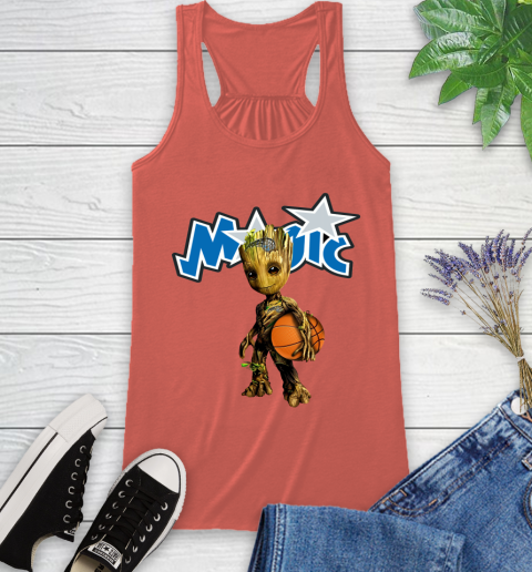 Orlando Magic NBA Basketball Groot Marvel Guardians Of The Galaxy Racerback Tank 4