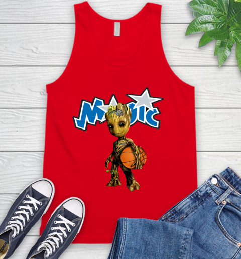 Orlando Magic NBA Basketball Groot Marvel Guardians Of The Galaxy Tank Top 6