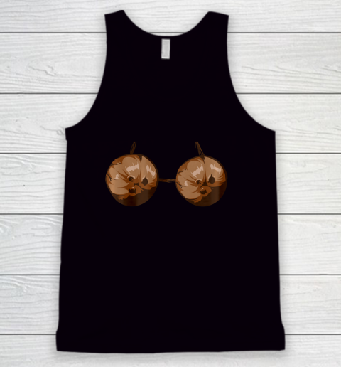 Summer Coconut Bra Halloween Costume Shirt Funny Outfit Gift Tank Top