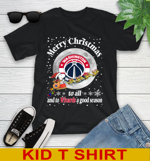 Washington Wizards Merry Christmas To All And To Wizards A Good Season NBA Basketball Sports Youth T-Shirt