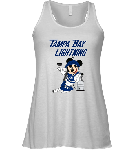 Mickey Tampa Bay Lightning With The Stanley Cup Hockey NHL Racerback Tank