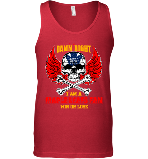 NHL Damn Right I Am A Tampa Bay Lightning Win Or Lose Skull Hockey Sports XUUyMjWsytM unisex tank 17 95 151514 front red
