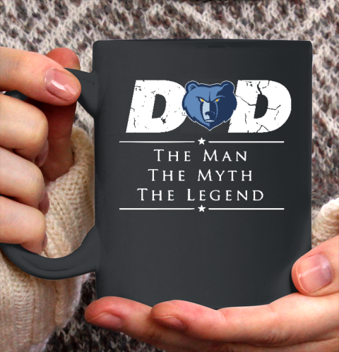Memphis Grizzlies NBA Basketball Dad The Man The Myth The Legend Ceramic Mug 11oz 2