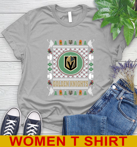 Vegas Golden Knights Merry Christmas NHL Hockey Loyal Fan Women's T-Shirt 5