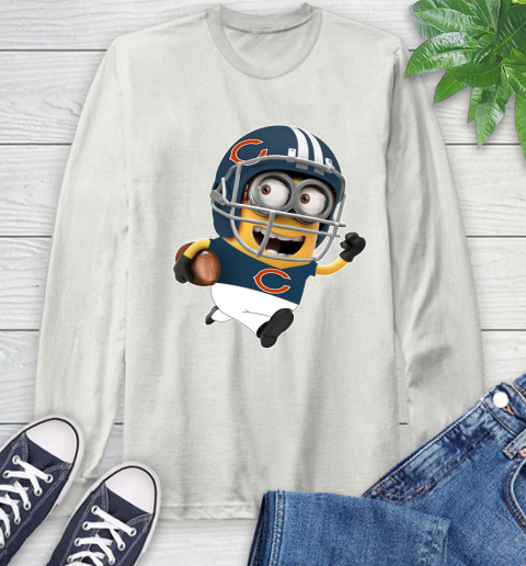 NFL Chicago Bears Minions Disney Football Sports Long Sleeve T-Shirt 12