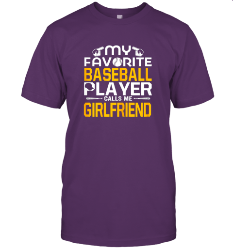 1zht my favorite baseball player calls me girlfriend jersey t shirt 60 front team purple