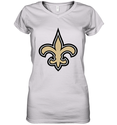 Orleans Saints NFL Pro Line Gray Victory Women's V-Neck T-Shirt