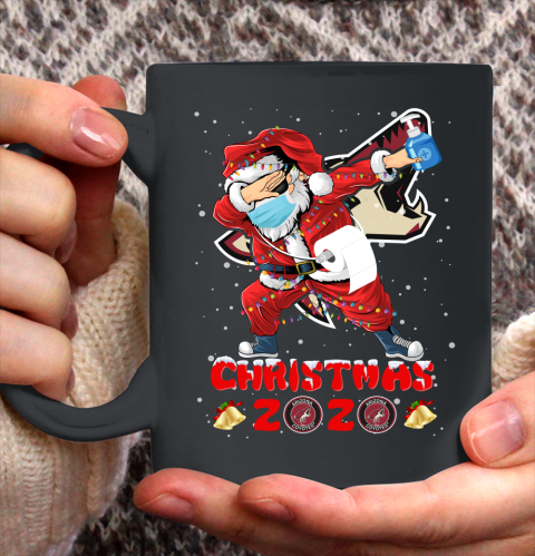 Arizona Coyotes Funny Santa Claus Dabbing Christmas 2020 NHL Ceramic Mug 11oz 2